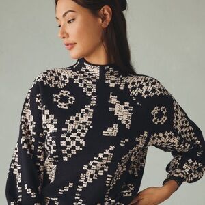 Anthropologie | The Beatriz Mock-Neck Sweater Small